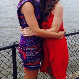 Plenty by Tracy Reese colorful mini dress.